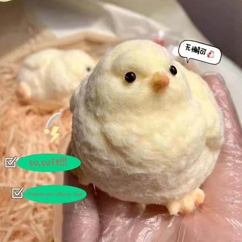Handmade Silicone Chicks Stress Relief Squishy Toy