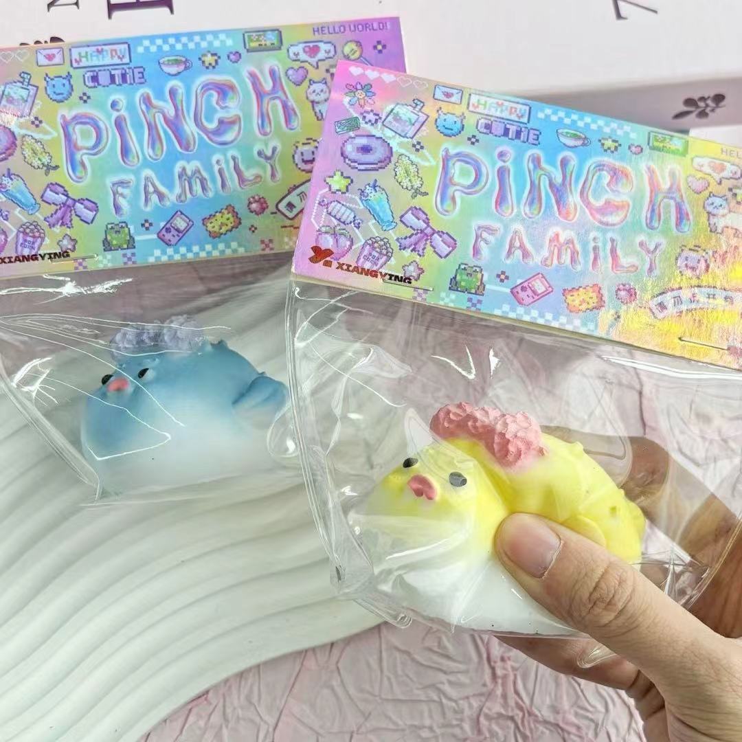 Handmade Silicone Angry Pufferfish Stress Relief Squishy Toy