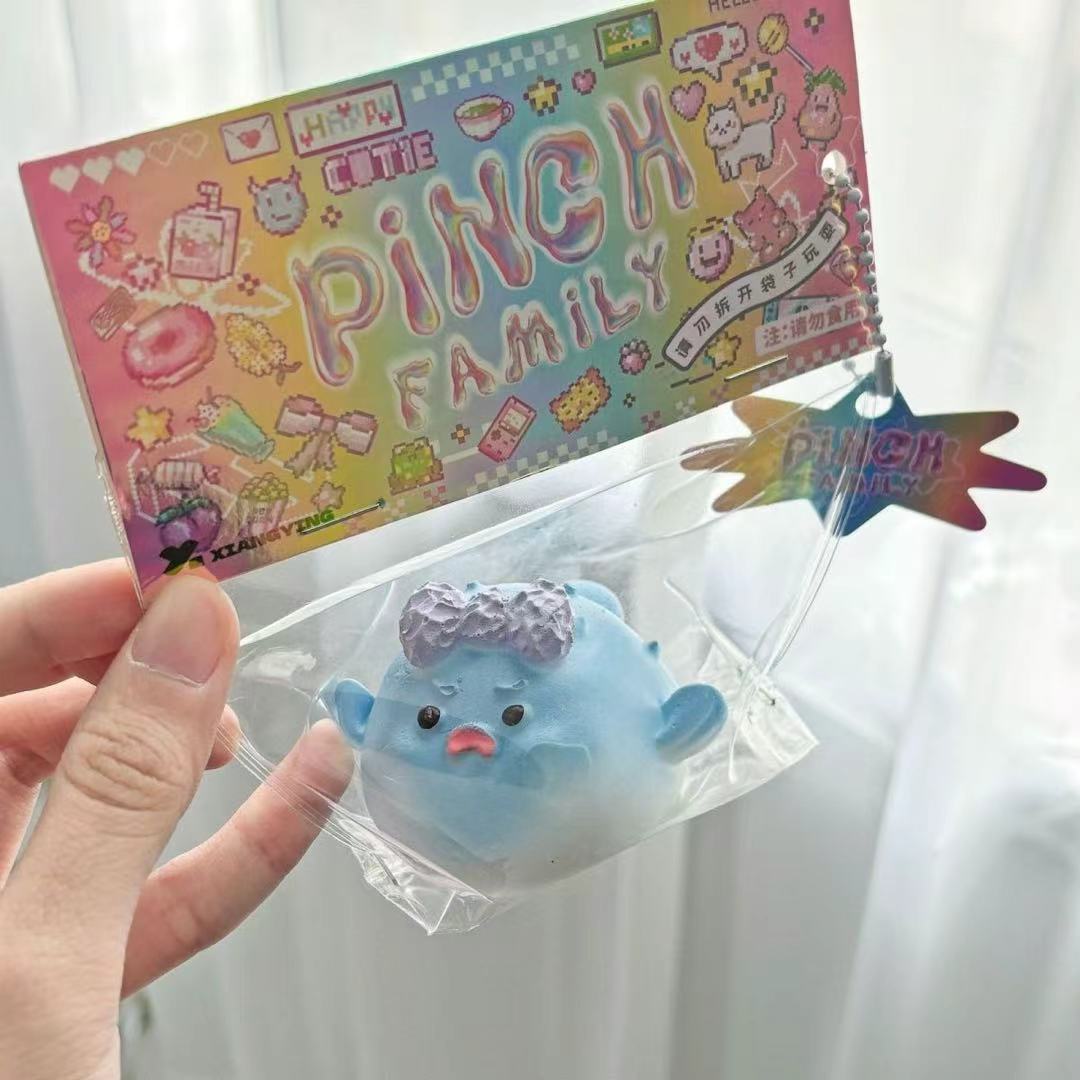 Handmade Silicone Angry Pufferfish Stress Relief Squishy Toy