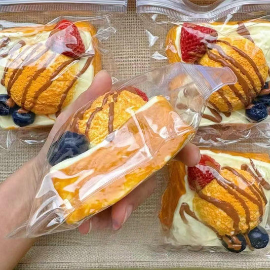 Handmade Fruit Toast Squishy Toy