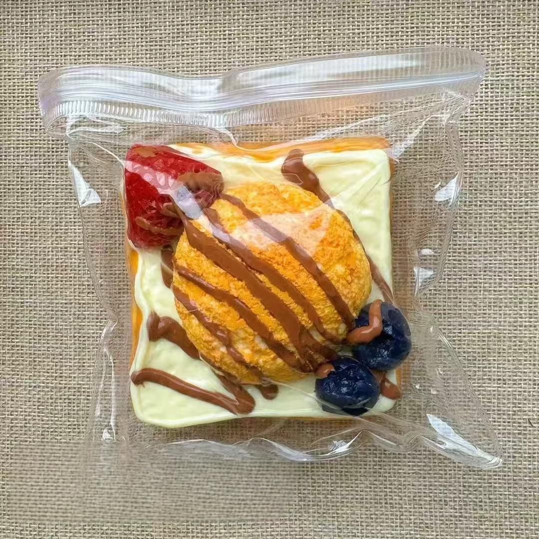 Handmade Fruit Toast Squishy Toy