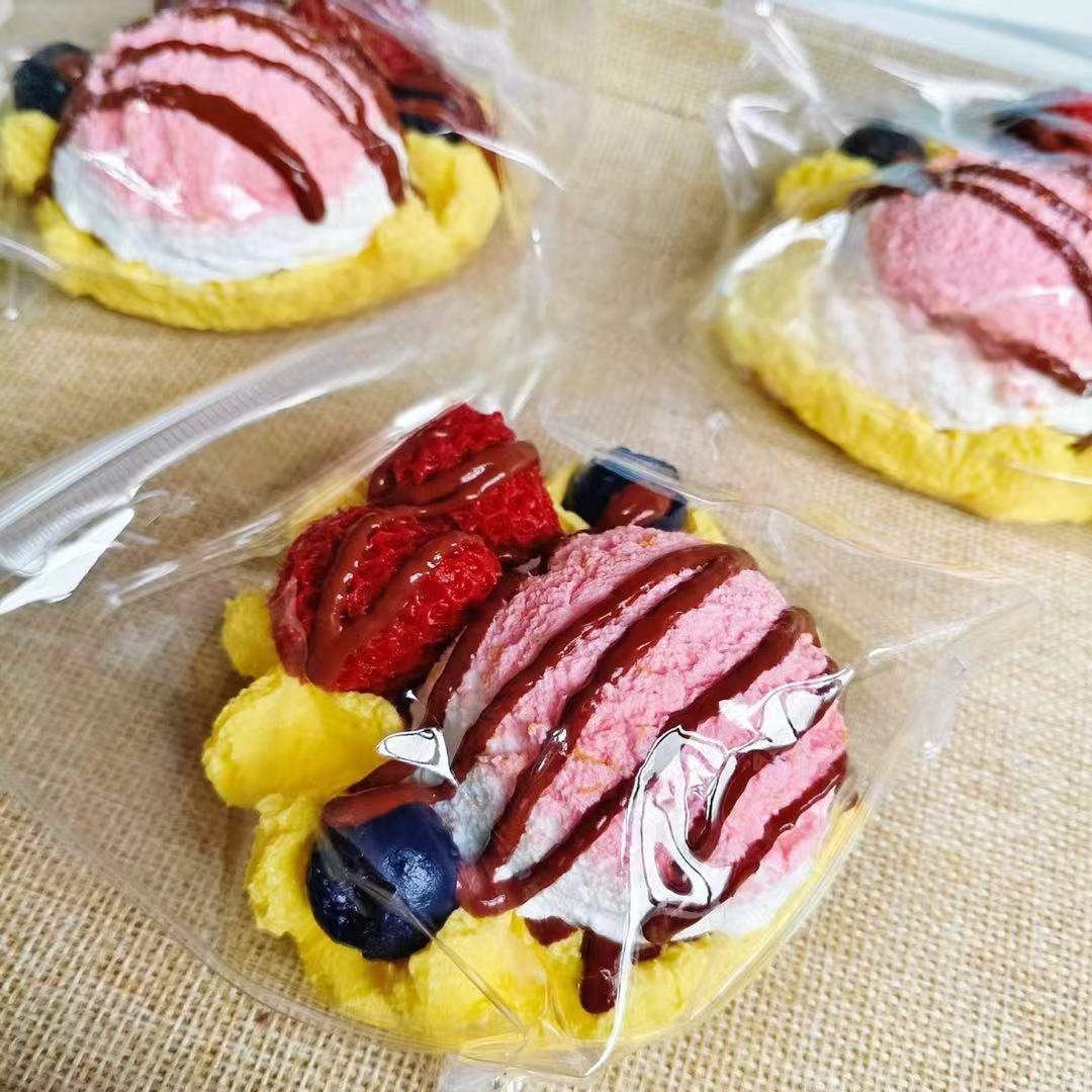 Handmade Fruit Toast Squishy Toy