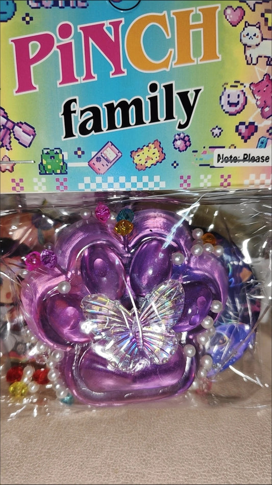 rinbow glow kitten paw squishy toys