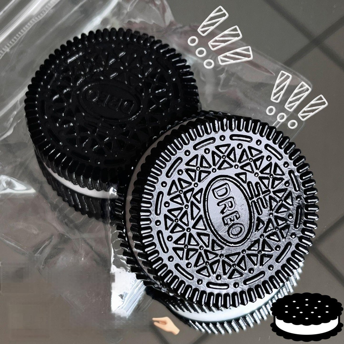 black oreo squishy toys