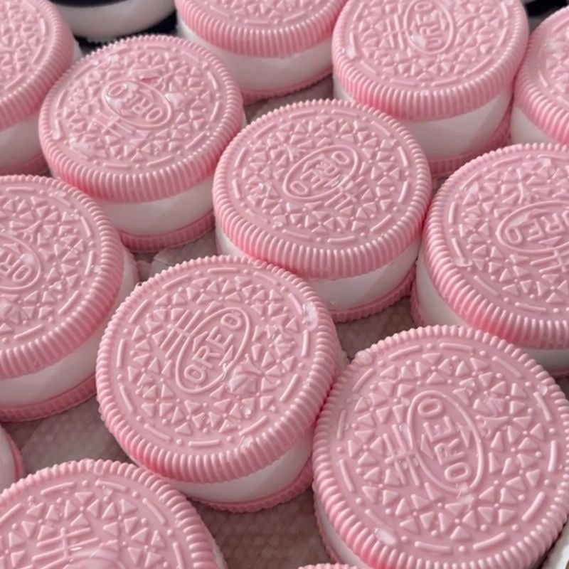 pink oreo squishy toys