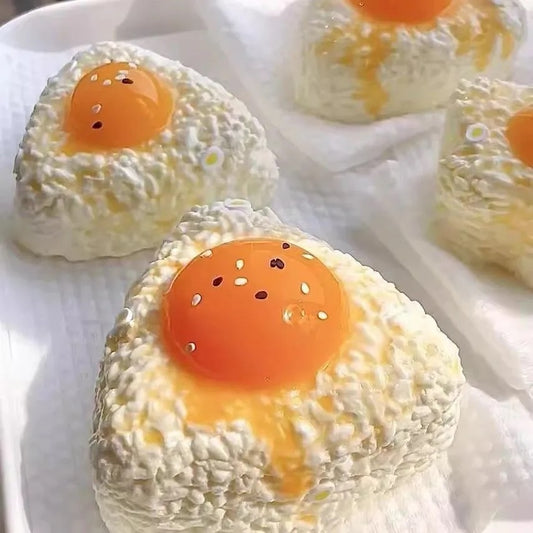 egg rice ball taba squishy toy