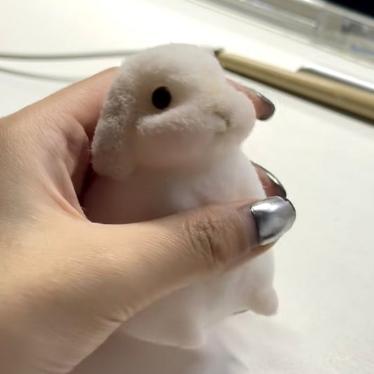 little rabbit squishy toy