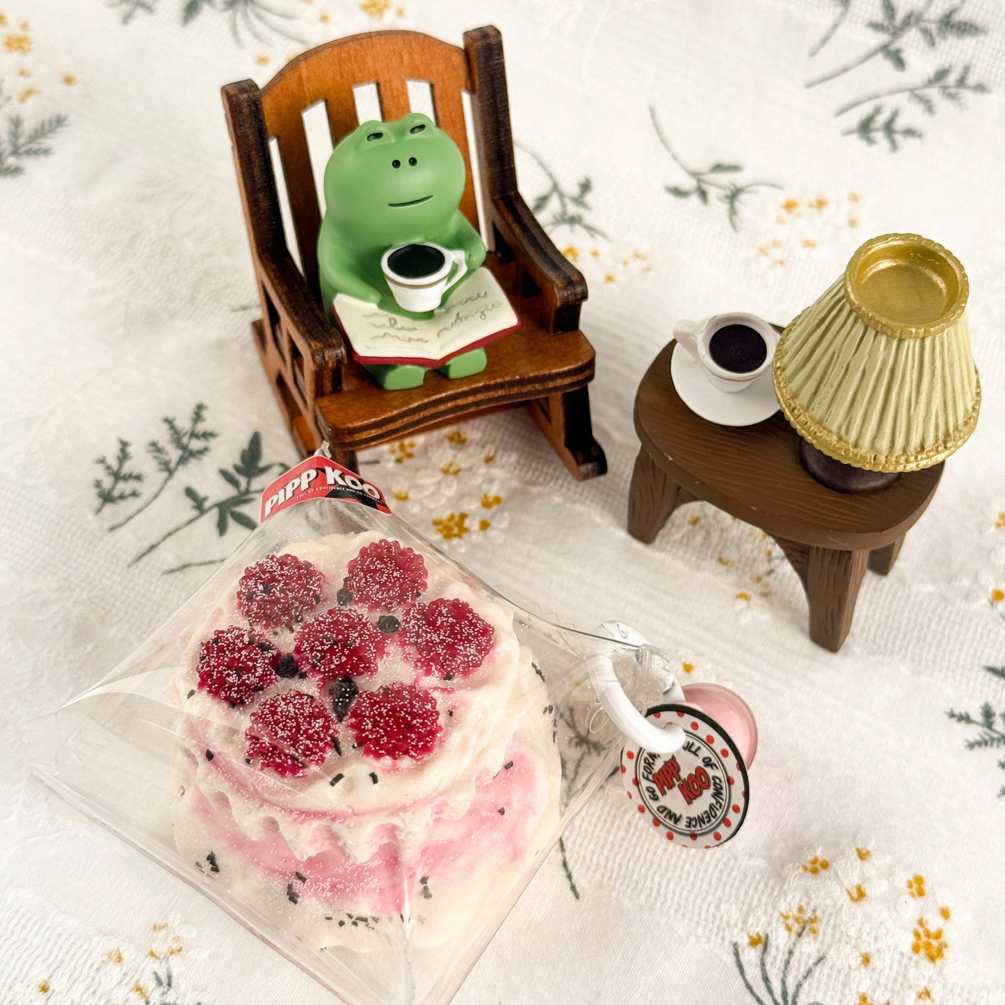 Handmade Silicone Plum Cake Stress Relief Squishy Toy