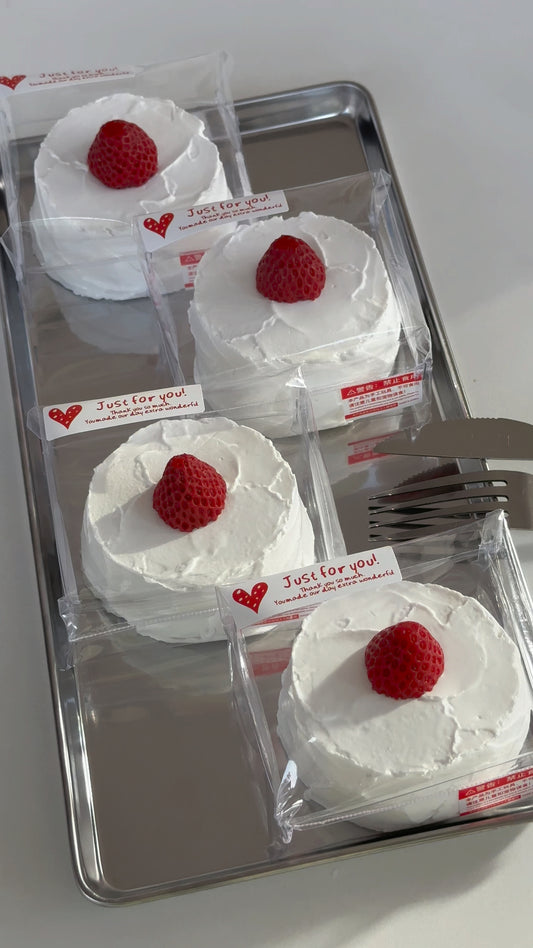 strawberry cake squishy toy